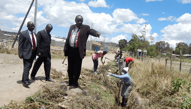 Ol Kalou Nyandarua County Government Governor launches clean up exercise in