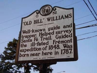 Old Bill Williams Old Bill Williams and the Old West NC DNCR