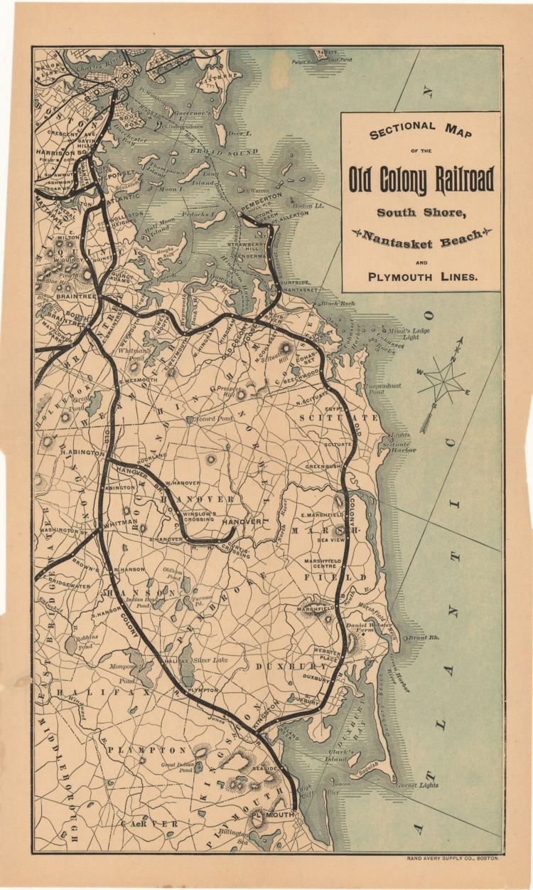 Old Colony Railroad File1888 Old Colony Railroad South Shore mappng Wikimedia Commons