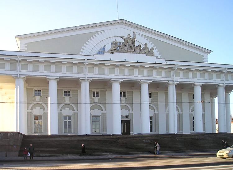 Old Saint Petersburg Stock Exchange and Rostral Columns