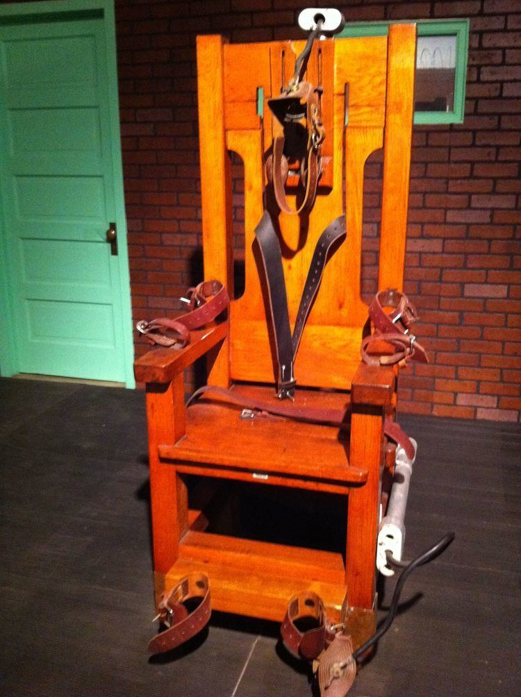 Close-up shot of Old Sparky