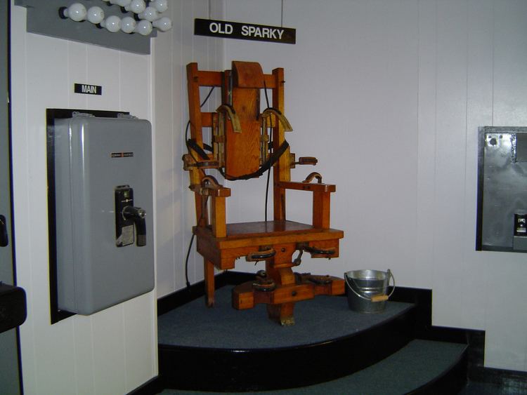 Old Sparky - the actual electric chair and equipment