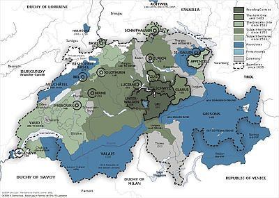 Old Swiss Confederacy Growth of the Old Swiss Confederacy Wikipedia