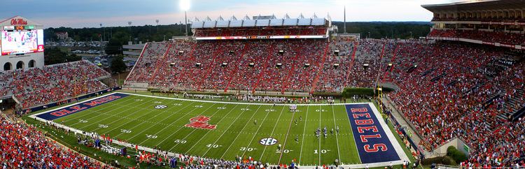 Ole Miss Rebels football Panoramic view of the Ole Miss Rebels football field on ga Flickr