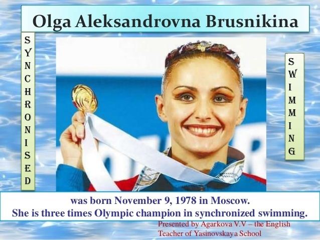Olga Brusnikina Olga Brusnikina champion in synchronized swimming
