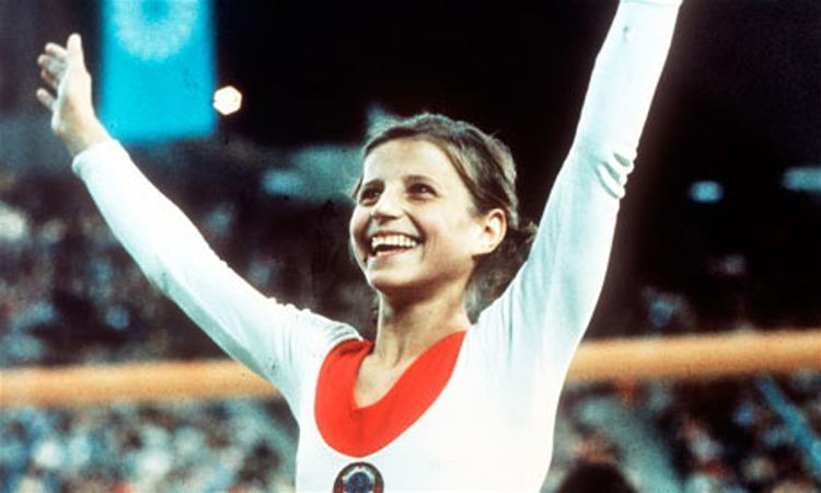 Olga Korbut 50 stunning Olympic moments No47 Olga Korbut redefines