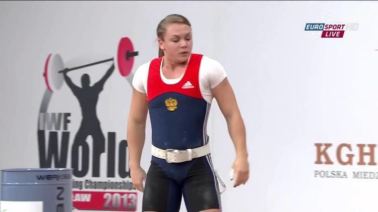Olga Zubova ZUBOVA Olga 2j 151 kg cat 75 World Weightlifting Championship 2013