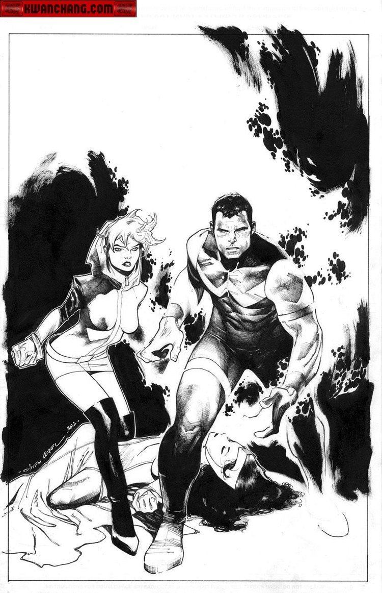 Olivier Coipel Kwan Chang For Sale Artwork Uncanny Avengers 5 by