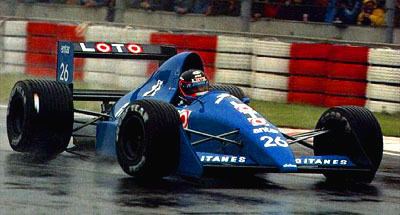 Olivier Grouillard Olivier Grouillard Imola 1989 Ligier JS33 Formula 1 Pinterest