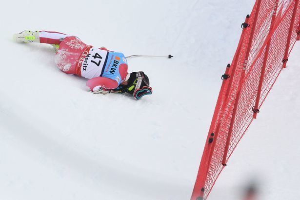 Olivier Jenot Horror ski crash sees Olivier Jenot suffer brutal injuries at 2017