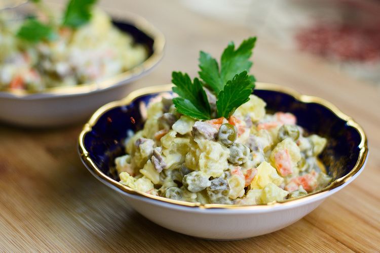 Olivier salad Russian Salad Recipe Tasty amp Healthy Arbuz