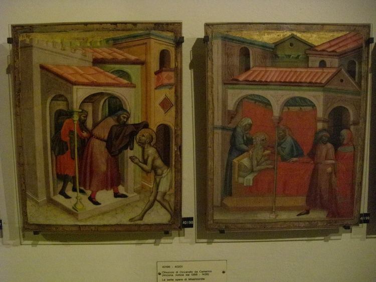 Olivuccio di Ciccarello Vatican Museum Pinacoteca Art Gallery Seven Works of Mercy by