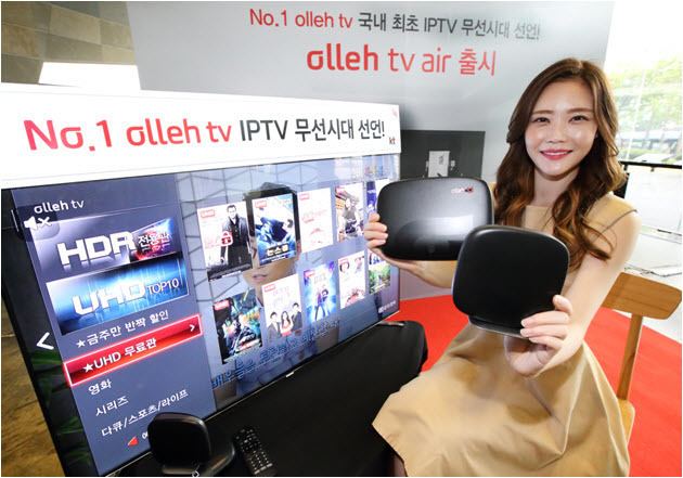 Olleh TV KT39s wireless 39olleh tv air39 lets you watch IPTV anywhere at home