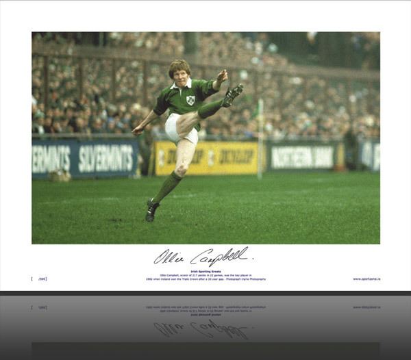 Ollie Campbell ISG Ollie Campbell Rugby Signed Limited Edition Print