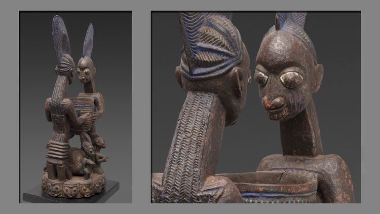 Olowe of Ise Important bowl with Olowe of Ise figures Nigeria