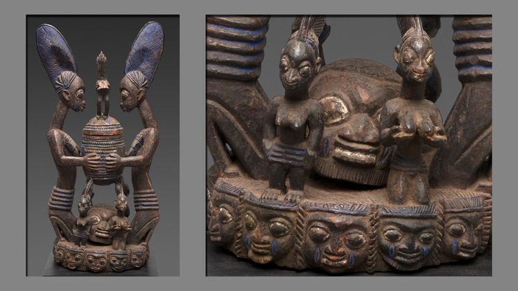 Olowe of Ise Important bowl with Olowe of Ise figures Nigeria