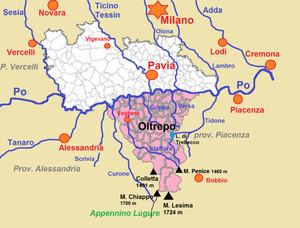 Oltrepò Pavese Oltrep pavese Wikipdia
