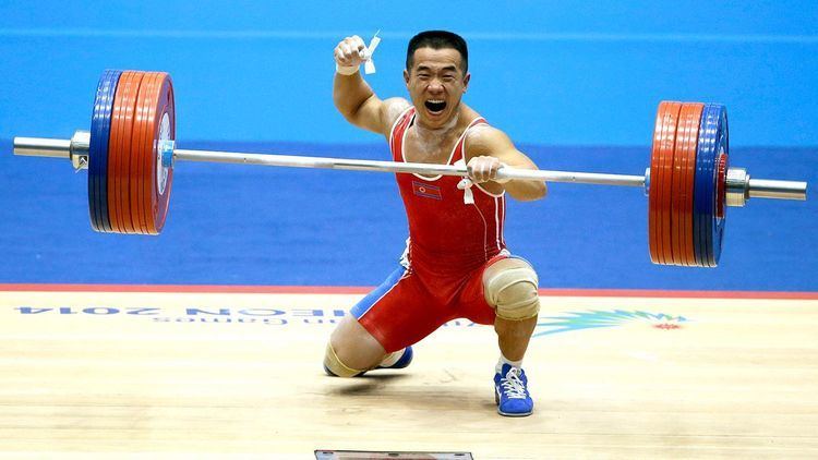 Om Yun-chol North Korean weightlifter Om Yun Chol sets world record