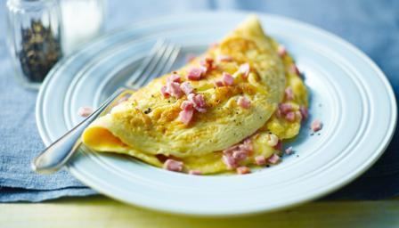 Omelette BBC Food Recipes Cheese and ham omelette