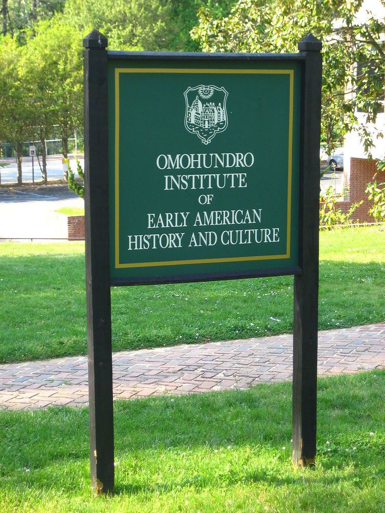 Omohundro Institute of Early American History and Culture