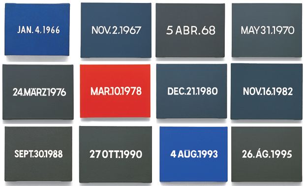 On Kawara On Kawara39s date paintings explained Art Agenda Phaidon