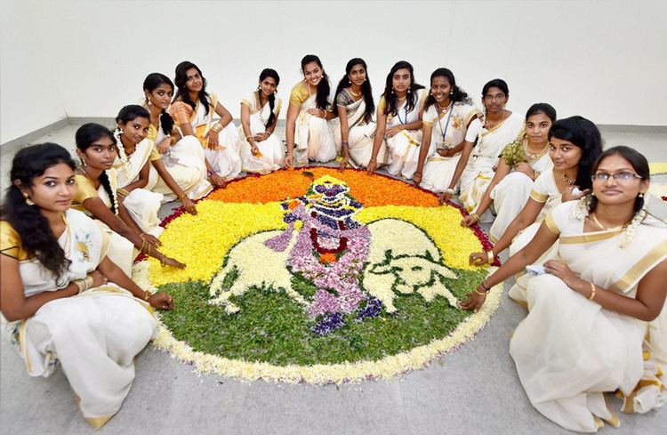 Onam PHOTOS Onam 2016 India celebrates Onam with pookalams sadhya and