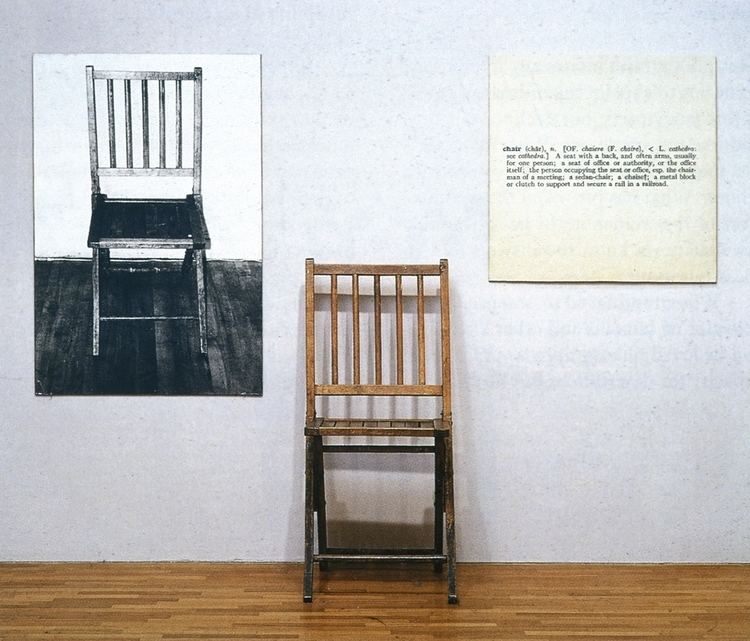One and Three Chairs The Milanese One and Three Chairs Joseph Kosuth 1965