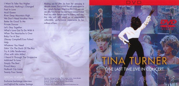 One Last Time Live in Concert Copertina cd Tina Turner One Last Time Live in Concert Front