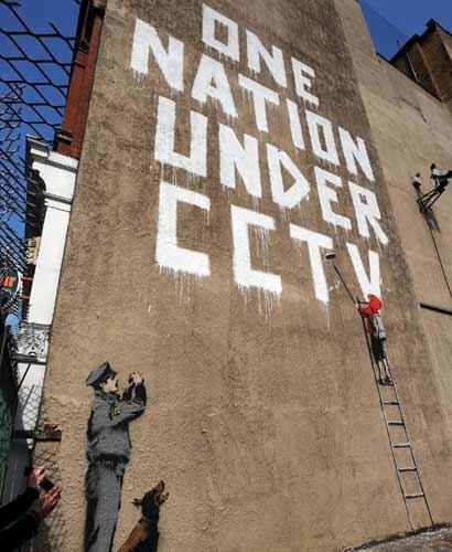 One Nation Under CCTV One Nation Under CCTV Banksy Clipped News