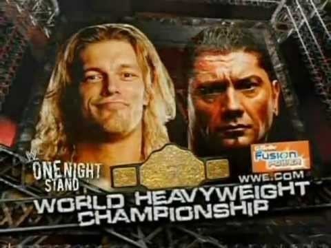 One Night Stand (2007) WWE One Night Stand 2007 match card YouTube