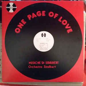 One Page of Love Orchestra Siralbert One Page Of Love Vinyl LP Album at Discogs