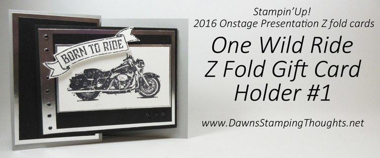 One Wild Ride Z Fold Gift Card Holder 1 One Wild Ride Million Dollar Stamp set