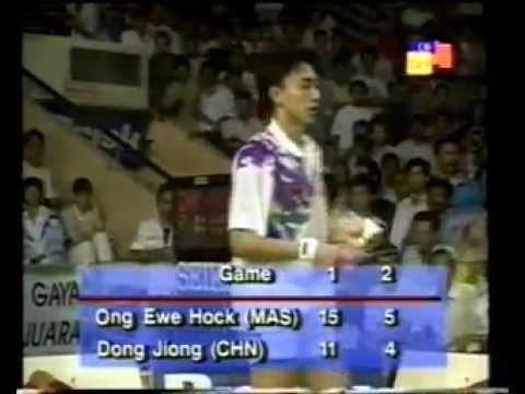 Ong Ewe Hock 1994 Thomas Cup Badminton SF Ong Ewe Hock vs Dong Jiong