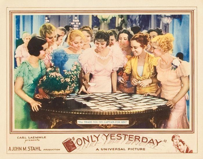 Only Yesterday (1933 film) Marie Prevost Project Only Yesterday 1933