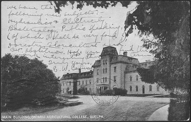 Ontario Agricultural College Main Building Ontario Agricultural College Guelph Ont Digital