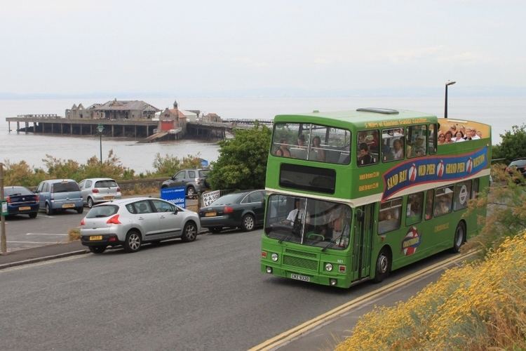 Open top buses in Weston-super-Mare