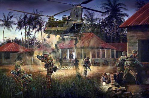 Operation Barras David Rowlands Military Artist