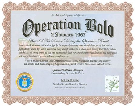 Operation Bolo Operation Bolo Display Recognition