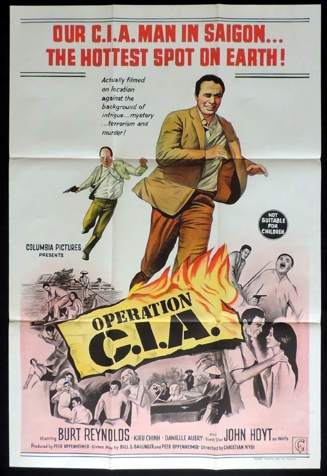 Operation C.I.A. OPERATION CIA One Sheet Movie Poster Burt Reynolds