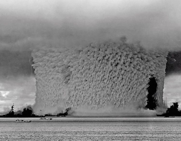 Operation Crossroads The Baker test during Operation Crossroads Nuclear bomb tests
