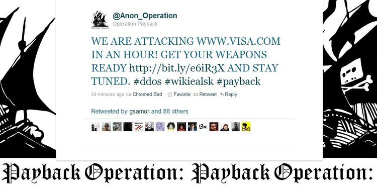 Operation Payback Anonymous39 OperationPayback Now Targeting Visacom