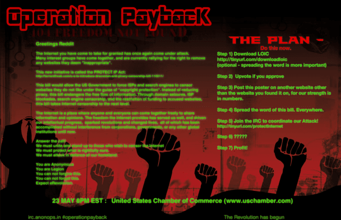 Operation Payback Operation Payback Know Your Meme
