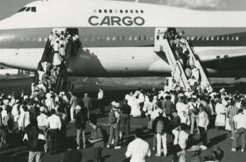 Operation Solomon Boeing 747 carried 1088 passenger in 1991 Jetline Marvel