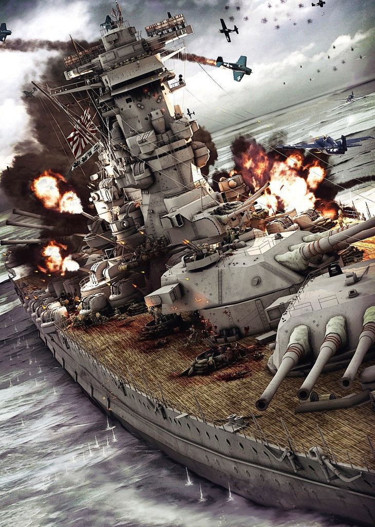 Operation Ten-Go Yamato Operation TenGo Painting by Michal Korotko and edi Flickr