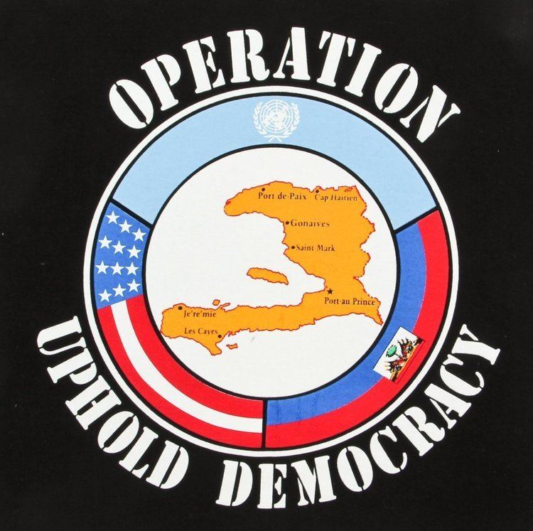 Operation Uphold Democracy Operation Uphold Democracy Cloth tshirt Haiti Lot 0003