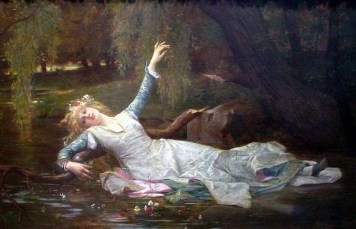 Ophelia (painting) Famous paintings of Ophelia by Millais Waterhouse and other artists