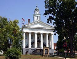 Orange County Courthouse (Indiana) httpsuploadwikimediaorgwikipediacommonsthu