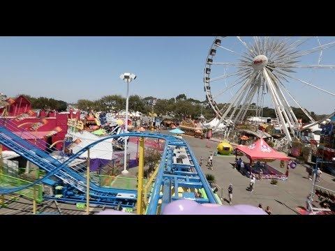 Orange County Fair (California) HD Crazy Coaster Roller Coaster Carnival Ride at Orange County
