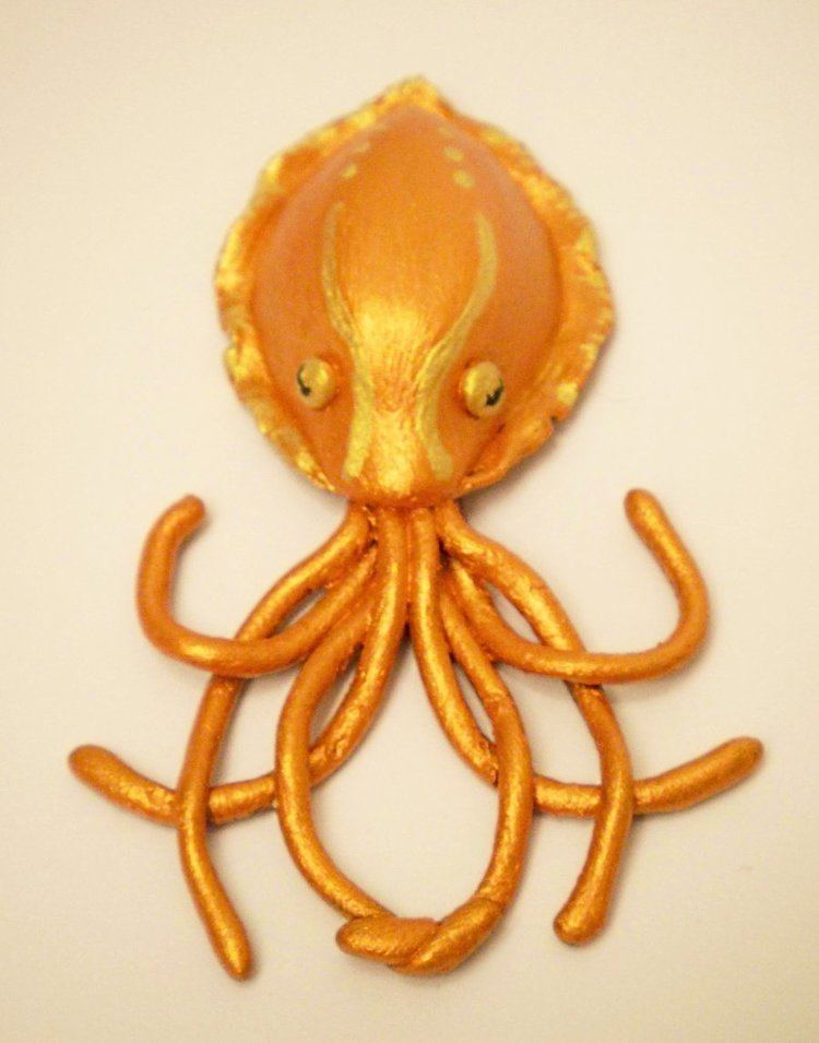 Orange cuttlefish Orange Cuttlefish Pendant by KimsButterflyGarden on DeviantArt