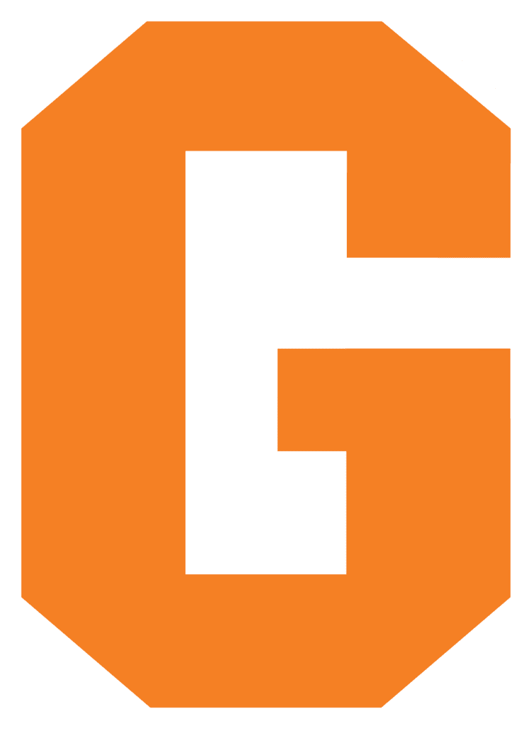 Orange G Gettysburg College Athletic and Split G